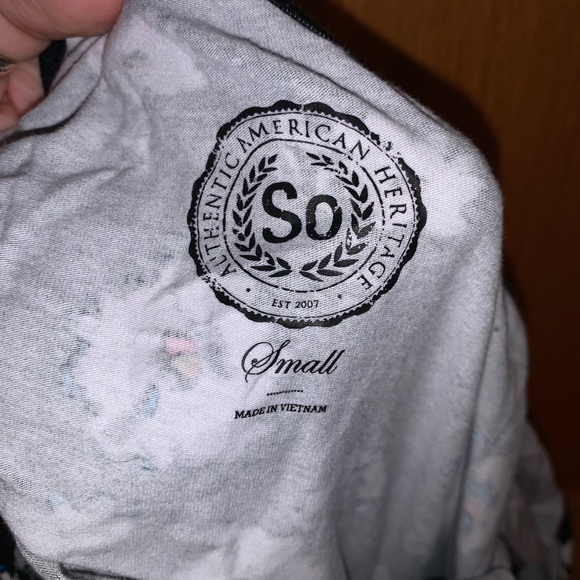 SO cotton floral dress with open back - Picture 3 of 3